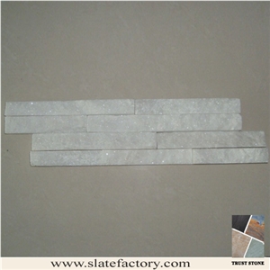 Super White Quartzite Cultured Stone Molds, Cultured Stone Wall Cladding, Ledger Stacked Stone Veneer, Thin Ledgestone Veneer