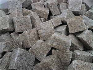 Yellow Granite Pavers - Cubes and Setts, Amarelo Vila Real Yellow Granite
