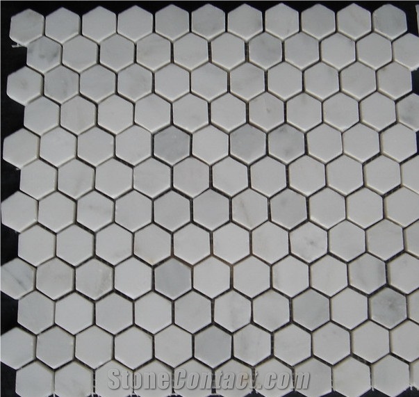 Mosaic Carrara White