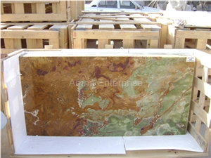 Dark Green Onyx Slabs
