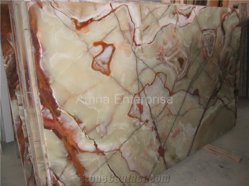 Light Green Onyx Slabs