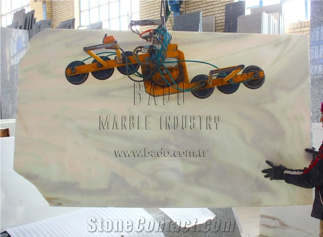 Rainbow Onyx Slabs, Turkey White Onyx