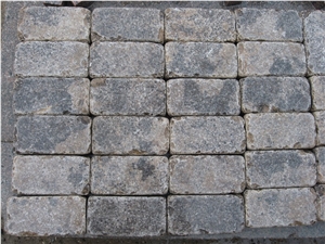 Beach Golden Limestone Tumbled Mosaic, Beach Golden Brown Limestone Tumbled Mosaic