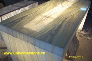 Honey Wood Vein Onyx Table