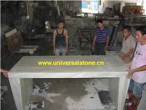 Honey Wood Vein Onyx Table