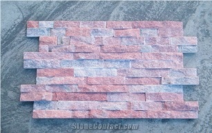 Natural Cultured Stone, Pink Quartzite Cultured Stone
