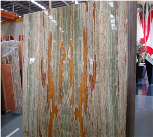 High Quality Bamboo Green Onyx Slabs