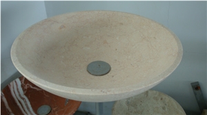 Beige Marble Wash Basin