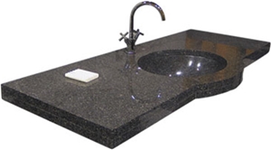 China Black Granite Vanity Top  Bathroom Countertop
