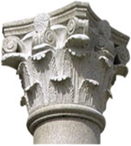 High Quality G654 Granite Columns Cap
