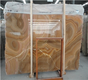 Orange Onyx Bookmatch Slabs