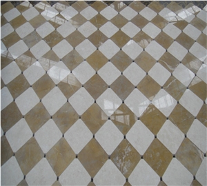 Prismatic White/Beige Marble Mosaic Tile Prismatic White/Beige Marble Mosaic Tile