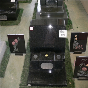 Shanxi Black Granite Tombstone
