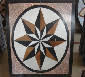 Square Marble Waterjet Carpet