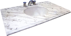 White Marble Vanity Top
