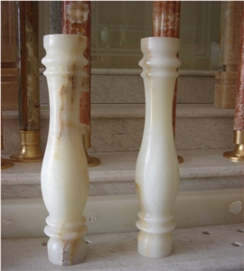 High Quality White Onyx Balustrades