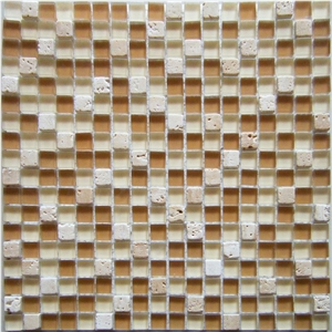 Travertine Glass Mosaic