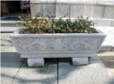 White Amanecer Granite Planters, Amanecer White Granite