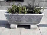 White Amanecer Granite Planters, Amanecer White Granite