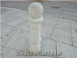 White Amanecer Granite Urban Furniture and Bench, Amanecer White Granite