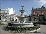 White Amanecer Granite Urban Furniture and Bench, Amanecer White Granite