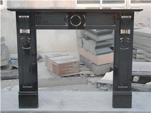 Black Granite Fireplace Mantel 5544