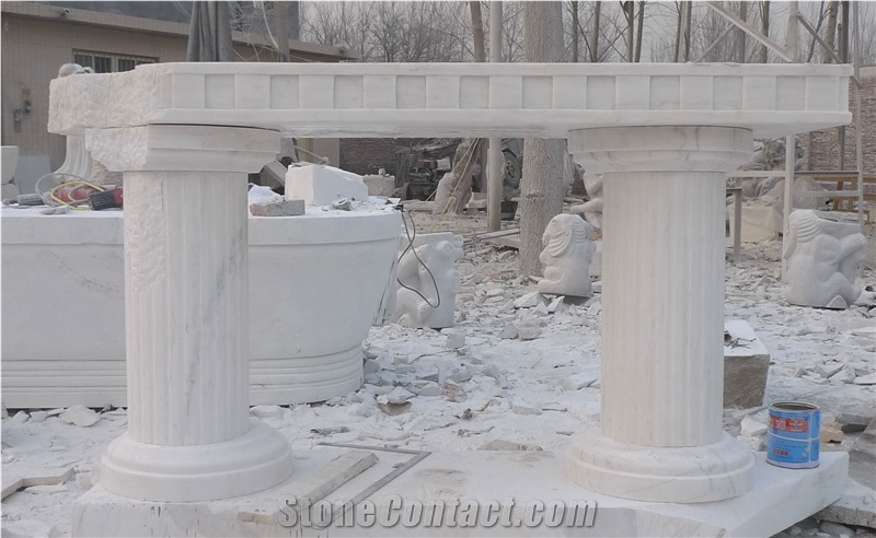 White Marble Table