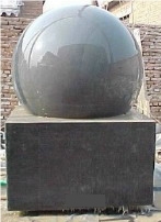 Stone Rolling Sphere Water Marble Fountain, Grey Marble Fountain