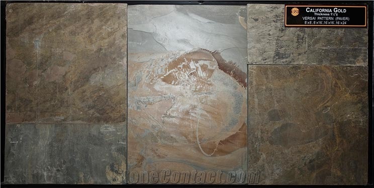 California Gold Versail Pattern (paver), Yellow Slate