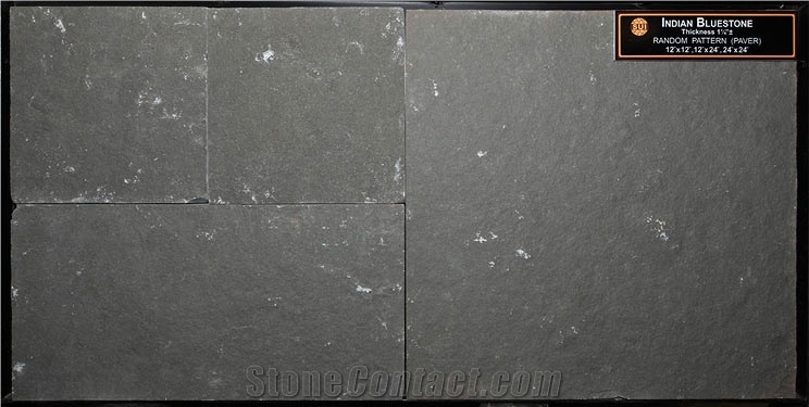Indian Bluestone Random Pattern, India Bluestone Grey Blue Stone Cobble, Pavers