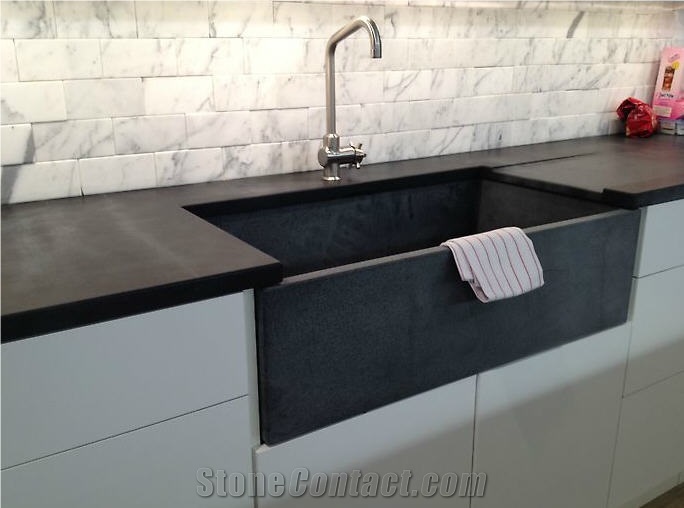 Soapstone Sinks, Brazilian Night Black Soapstone