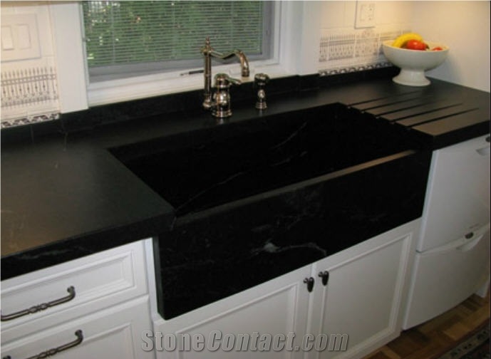 Soapstone Sinks, Brazilian Night Black Soapstone