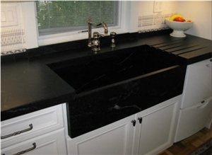 Soapstone Sinks, Brazilian Night Black Soapstone