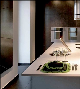 Red Quartz Stone Kitchen Countertops