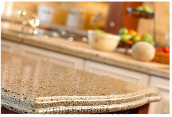 Yellow Quartz Stone Kitchen Countertops