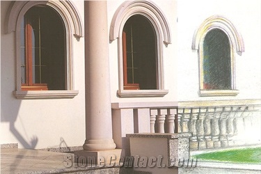 Beige Limestone Column