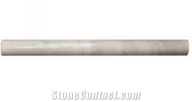 Bianco Carrara Marble Cane Molding, White Marble