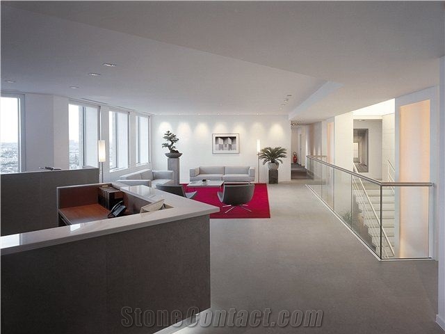 Reception Desk Work Top, Beige Marble Work Tops