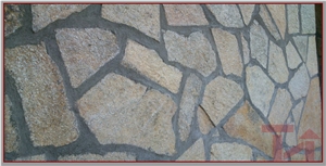 Golden Slate Building Stones,Walling, Radibush Golden Yellow Slate