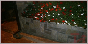 Golden Slate Building Stones,Walling, Radibush Golden Yellow Slate