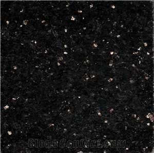 Black Galaxy Granite Slabs, India Black Granite