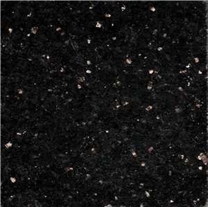 Black Galaxy Granite Slabs, India Black Granite