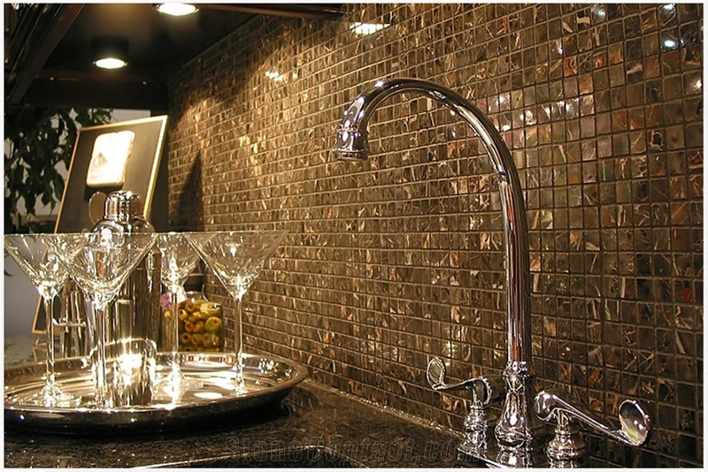 Glass Mosaic Kitchen Backsplash