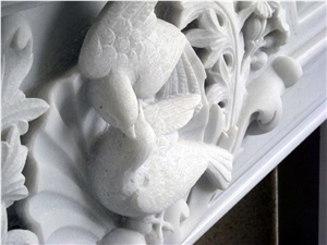 Chiller Fireplace with Veria White Marble
