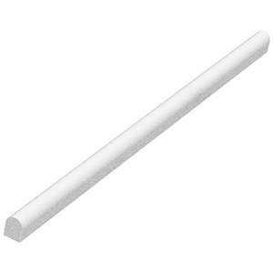 Thassos Marble Polished 1/2 Pencil Liner, White Marble Thassos Marble Polished 1/2 Pencil Liner, White Marble