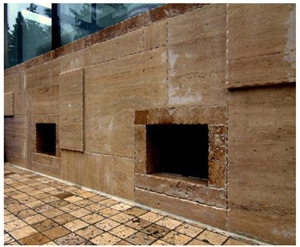 Beige Travertine Walling