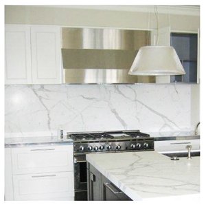 Arabescato Marble Countertop, White Marble