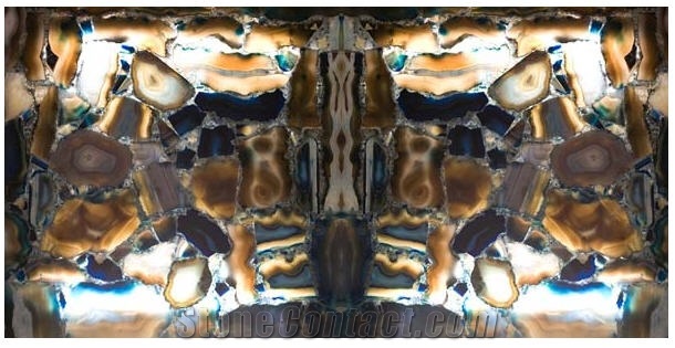 Chalcedony Blue Agate Geode