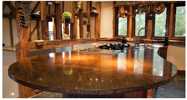 Bronzite Granite Countertop, Brown Granite