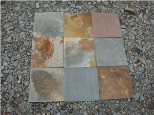 China Rust Slate Slabs & Tiles,Rusty Slate Tiles, China Yellow Slate Covering